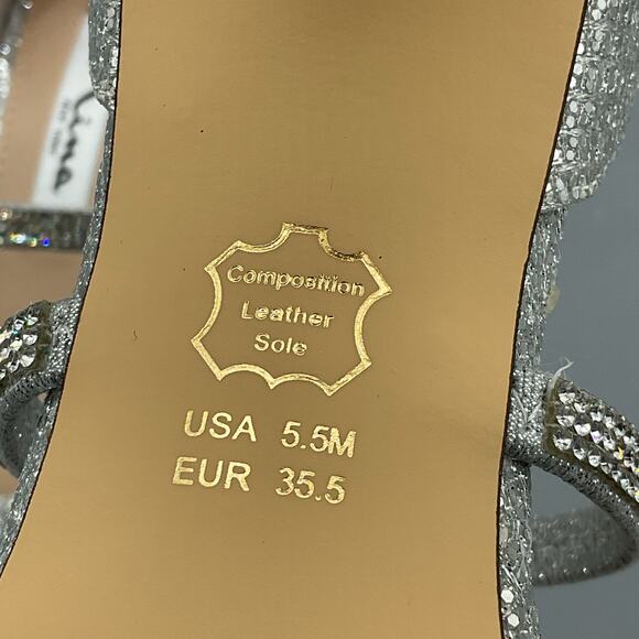 NEW Nina Women’s Brystol Evening Pumps Silver Size 5.5M - Picture 6 of 10